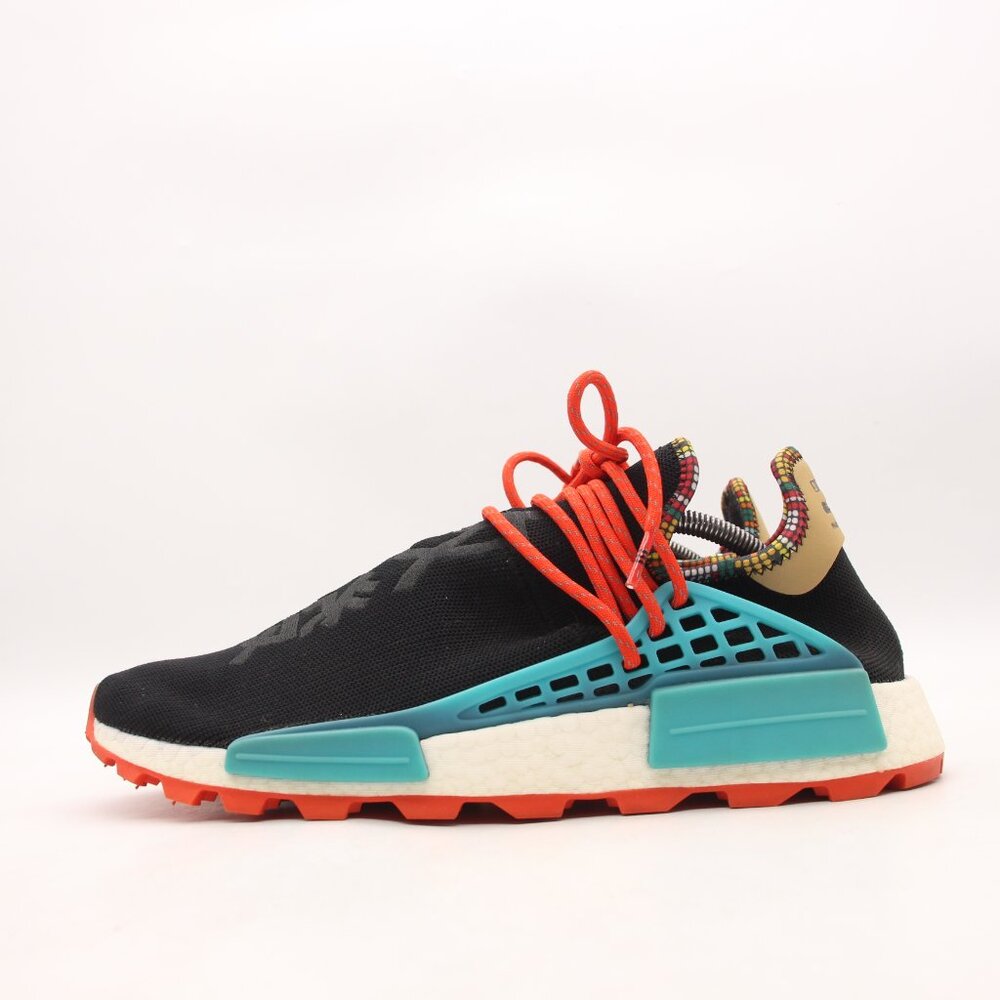 Adidas x Pharrell Williams Human RACE NMD Men's Size 12 Black Sneakers EE7582 - Picture 4 of 9